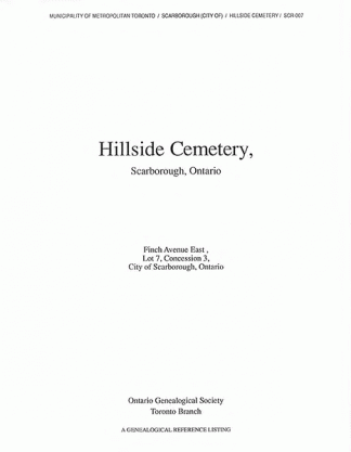 Hillside Cemetery transcription